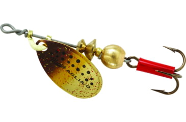 Image of Mepps Aglia In-Line Spinner 1/12 oz, Plain Treble Hook, Brown Trout Blade, B0 BRT