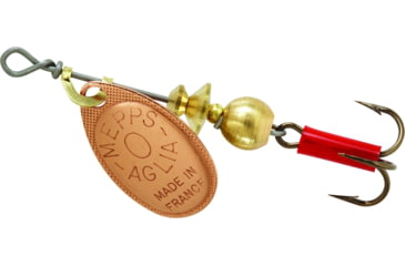 Image of Mepps Aglia In-Line Spinner 1/12 oz, Plain Treble Hook, Copper Blade, B0 C