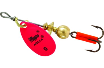 Image of Mepps Aglia In-Line Spinner 1/12 oz, Plain Treble Hook, Hot Pink Blade, B0 HP