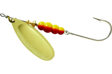 Image of Mepps Aglia In-Line Spinner 1/2 oz, Plain Treble Hook, Gold Blade, B5P G