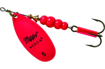 Image of Mepps Aglia In-Line Spinner 1/2 oz, Plain Treble Hook, Hot Pink Blade, B5 HP