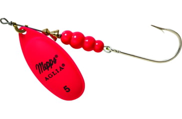 Image of Mepps Aglia In-Line Spinner 1/2 oz, Plain Treble Hook, Pink Blade, B5P HP