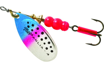 Image of Mepps Aglia In-Line Spinner 1/3 oz, Plain Treble Hook, Rainbow Trout Blade, B4 RBT
