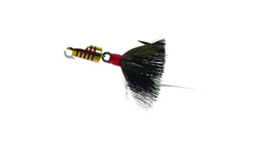 Image of Mepps Aglia In-Line Spinner, 1/4 oz, Dressed Treble Hook, Silver Blade &amp; Gray Tail, B3ST S-G