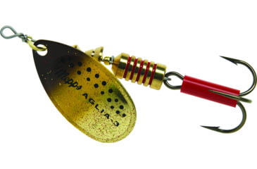 Image of Mepps Aglia In-Line Spinner 1/4 oz, Plain Treble Hook, Brown Trout Blade, B3 BRT