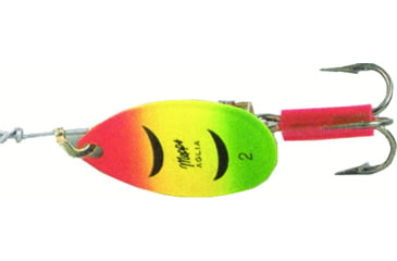 Image of Mepps Aglia In-Line Spinner 1/4 oz, Plain Treble Hook, Hot Firetiger Blade, B3 HFT