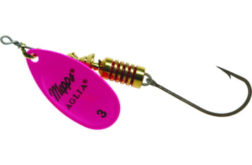 Image of Mepps Aglia In-Line Spinner 1/4 oz, Plain Treble Hook, Hot Pink Blade, B3P HP