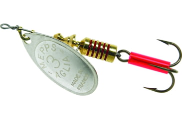 Image of Mepps Aglia In-Line Spinner 1/4 oz, Plain Treble Hook, Silver Blade, B3 S