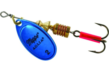 Image of Mepps Aglia In-Line Spinner 1/6 oz, Plain Treble Hook, Blue &amp; Platinum Blade, B2 BLP