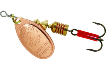 Image of Mepps Aglia In-Line Spinner 1/6 oz, Plain Treble Hook, Copper Blade, B2 C