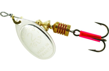Image of Mepps Aglia In-Line Spinner 1/6 oz, Plain Treble Hook, Silver Blade, B2 S