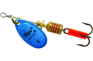 Image of Mepps Aglia In-Line Spinner 1/8 oz, Plain Treble Hook, Blue &amp; Platinum Blade, B1 BLP