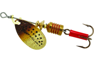 Image of Mepps Aglia In-Line Spinner 1/8 oz, Plain Treble Hook, Brown Trout Blade, B1 BRT