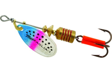 Image of Mepps Aglia In-Line Spinner 1/8 oz, Plain Treble Hook, Rainbow Trout Blade, B1 RBT
