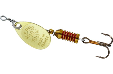 Image of Mepps Aglia Ultra Lites In-Line Spinner, 1/18 oz, Single Hook, Gold Blade, B00 G
