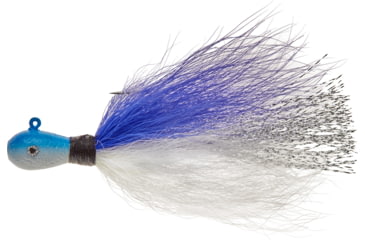 Image of Mepps Bucktail Jig, Blue/White, 3/8oz, MBJ38 BLWH