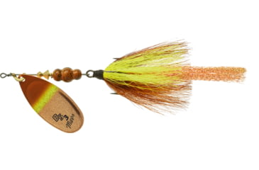Image of Mepps C-CCR Bronze Slammer Dressed Treble 1/4 OZ Copper-Chartreuse Craw, BS3T C-CCR
