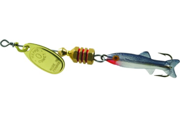 Image of Mepps Comet Mino In-Line Spinner, 1 1/4in, 1/9 oz, Gold Blade with Shad Mino, Floating, C0M G