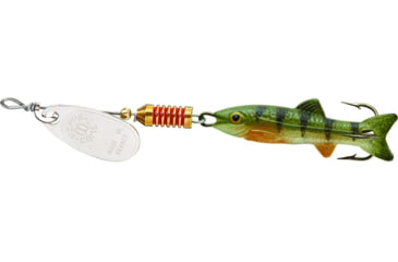 Image of Mepps Comet Mino In-Line Spinner 1/18 oz Silver-Perch, C00M S-PCH