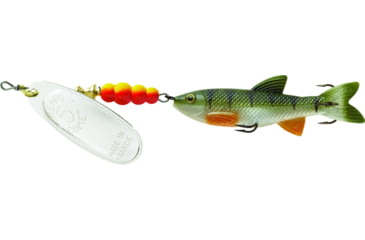 Image of Mepps Comet Mino In-Line Spinner 1/2 oz Silver-Perch, C5M S-PCH