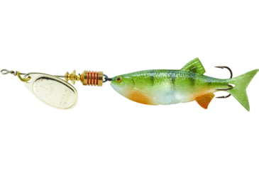 Image of Mepps Comet Mino In-Line Spinner 1/6 oz Silver-Perch, C1M S-PCH