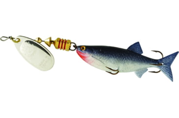 Image of Mepps Comet Mino In-Line Spinner, 2 1/2in, 1/4 oz, Silver Blade with Shad Mino, Floating, C2M S