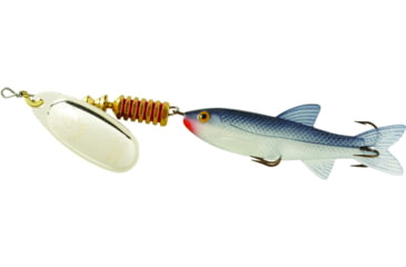 Image of Mepps Comet Mino In-Line Spinner, 3in, 7/16 oz, Silver Blade with Shad Mino, Floating, C4M S