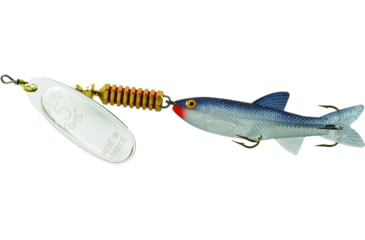Image of Mepps Comet Mino In-Line Spinner, 4in, 1/2 oz, Silver Blade with Shad Mino, Floating, C5M S
