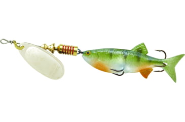 Image of Mepps Comet Mino In-Line Spinner 5/16 oz Silver-Perch, C3M S-PCH