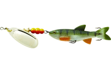 Image of Mepps Comet Mino In-Line Spinner 7/16 oz Silver-Perch, C4M S-PCH
