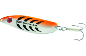 Image of Mepps Glo Series-Syclops Plain Treble 1/2oz Glo Orange, SY1 GO