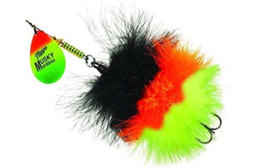 Image of Mepps Musky Marabou In-Line Spinner, Hot Firetiger/Firetiger, 1 1/4oz, MM7T HFT-BOC