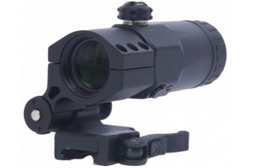 Image of Meprolight Mepro MX3-F 3x Magnifier for Reflex &amp; Red Dot Sights w/Flip Mount, Black, MX3-FLIP