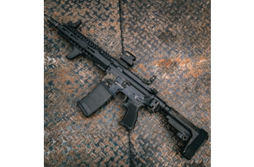 Image of Meprolight CABS Co-Witness Adjustable Back-up Tritium Rifle Sights, Green Swiss Tritium Front, Black, 407100