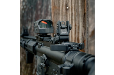 Image of Meprolight CABS Co-Witness Adjustable Back-up Tritium Rifle Sights, Green Swiss Tritium Front, Black, 407100