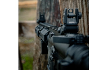 Image of Meprolight CABS Co-Witness Adjustable Back-up Tritium Rifle Sights, Green Swiss Tritium Front, Black, 407100