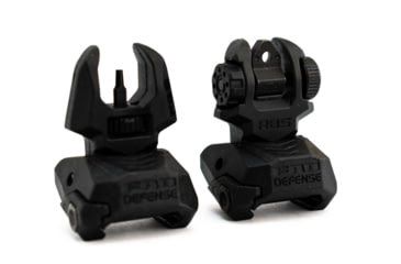 Image of Meprolight Flip-Up Front &amp; Rear Tritium Sight Set, 2 Rear Dots, Black, FRBS M2D