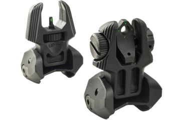 Image of USED Meprolight Flip-Up Front &amp; Rear Tritium Sight Set, 2 Rear Dots, Black, FRBS M2D, EDEMO2