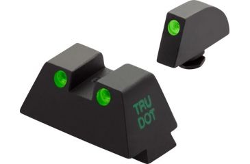 Image of Meprolight Glock 9 mm/357 Sig/40 SW/45 GAP Green/Green Fixed Set TD, ML10224SUP