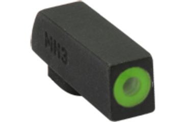 Image of Meprolight Hyper-Bright - Highly Visible Day/Night Self-Illuminated Sights, Kimber 1911, Green Front, No Rear Sight, Black, 412183117