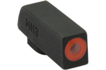 Image of Meprolight Hyper-Bright - Highly Visible Day/Night Self-Illuminated Sights, Kimber 1911 Suppressed, Orange Front, No Rear Sight, Black, 412303137