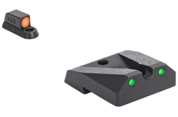 Image of Meprolight Hyper-Bright - Highly Visible Day/Night Self-Illuminated Sights, CZ Shadow 2, Orange Front, Green Rear, Black, 477873131, 477873131
