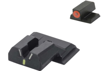 Image of Meprolight Hyper-Bright V-Sight S&amp;W M&amp;P Shield, Non-Ez Models, - O Ring, Black Orange Ring, 417753131, 417753131