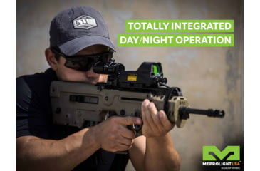 Image of Meprolight MEPRO Mor Pro M&amp;P Red Dot Sight, 2.2 MOA Bullseye Reticle, Green/IR Laser, Black, ML403808