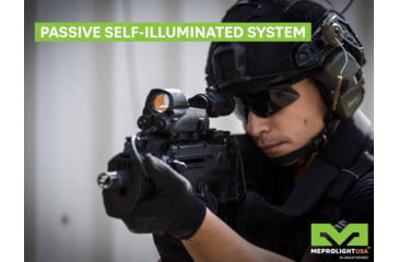 Image of Meprolight MEPRO Mor Pro M&amp;P Red Dot Sight, 2.2 MOA Bullseye Reticle, Green/IR Laser, Black, ML403808
