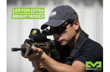 Image of Meprolight MEPRO Mor Pro M&amp;P Red Dot Sight, 2.2 MOA Bullseye Reticle, Green/IR Laser, Black, ML403808