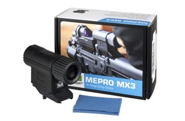Image of Meprolight Mepro MX3 3x Magnifier for Reflex &amp; Red Dot Sights w/Tavor Adaptor, Black, MX3-TAVOR