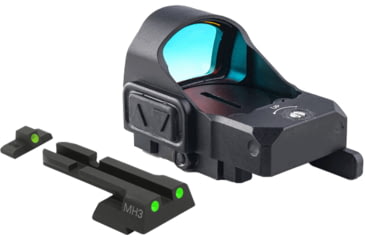Image of Meprolight Micro Red Dot Sight Kit with Quick Detach Adaptor and Backup Day/Night Sights, Springfield XD, Green, 88070510