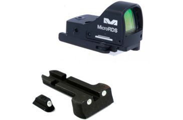 Image of Meprolight Micro Red Dot Sight Kit with Quick Detach Adaptor and Backup Day/Night Sights, IWI Masada, Black, ML88070503