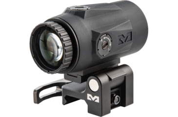 Image of Meprolight MMX4 4x24mm Micro Magnifier w/ Quick Flip, QD Picatinny, Black, 3.2x1.4x1.74 inch, 8016000200